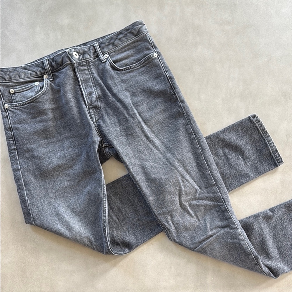 Topman Gray Skinny denim Jeans Modern Versatile Style